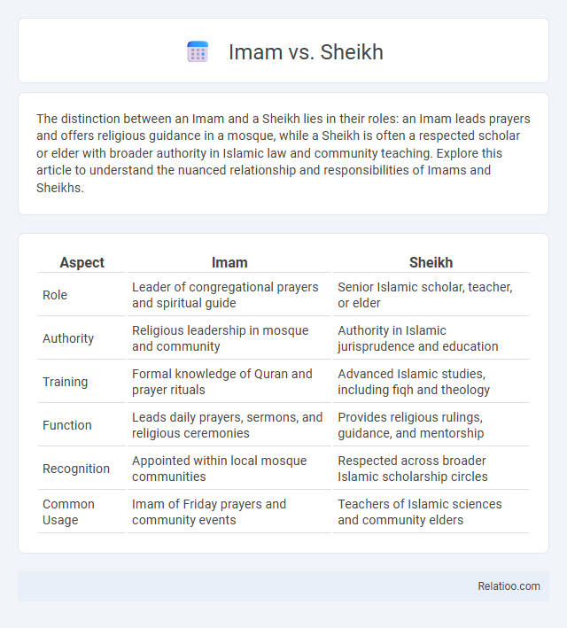 Imam vs. Sheikh - What is The Difference?