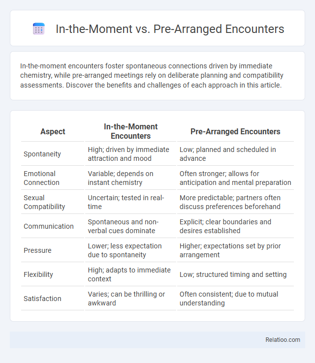 In-the-Moment vs. Pre-Arranged Encounters - What is The Difference?