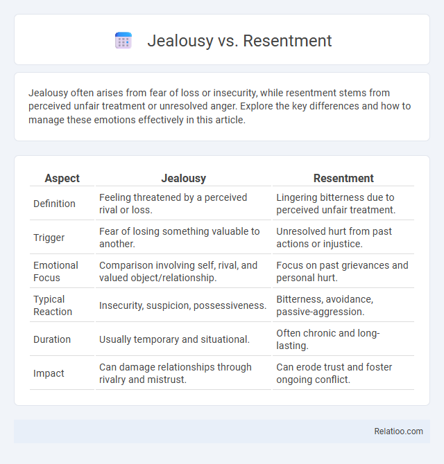 Jealousy vs. Resentment - What is The Difference?