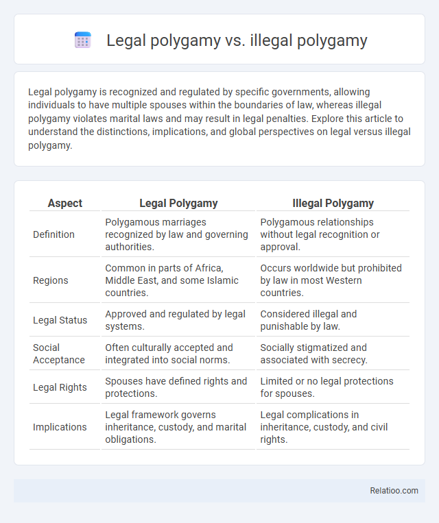 Legal polygamy vs. illegal polygamy - What is The Difference?