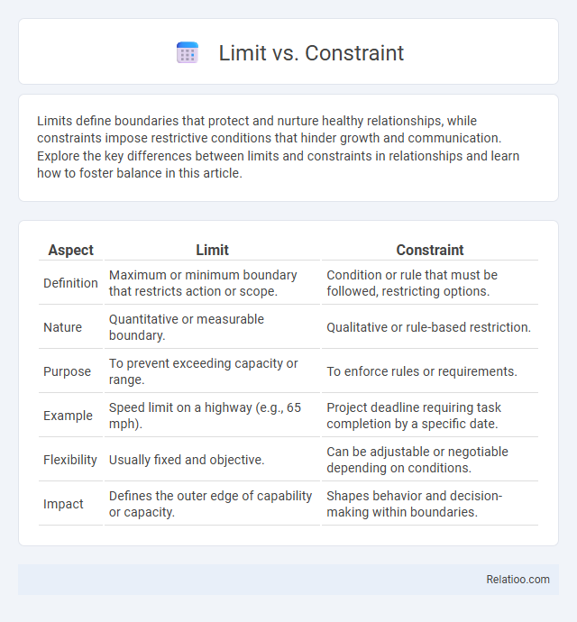 Limit vs. Constraint - What is The Difference?