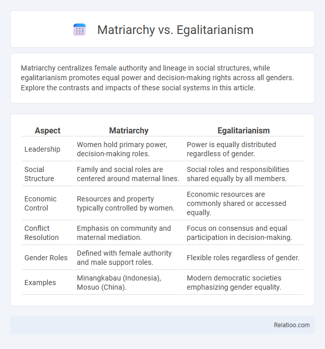 Matriarchy vs. Egalitarianism - What is The Difference?