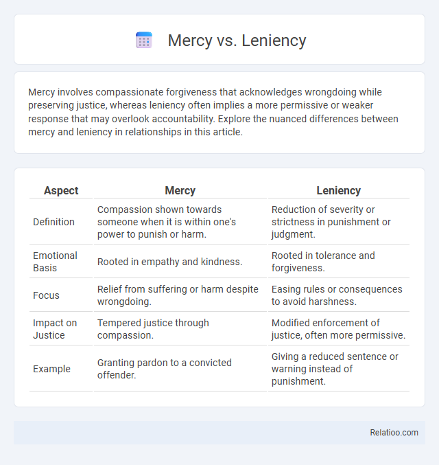 Mercy vs. Leniency - What is The Difference?