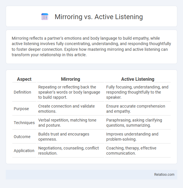 Mirroring vs. Active Listening - What is The Difference?
