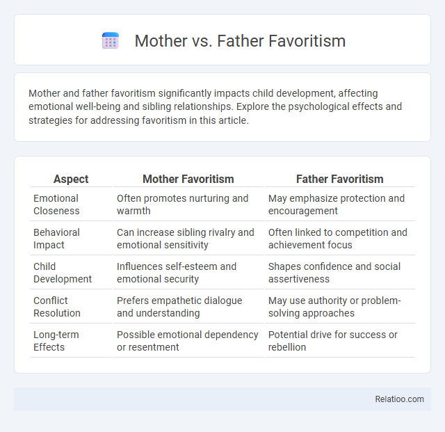 Mother vs. Father Favoritism - What is The Difference?