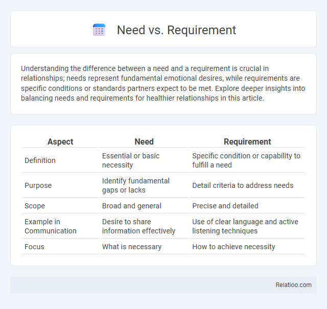 Need vs. Requirement - What is The Difference?