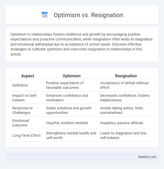 Optimism vs. Resignation - What is The Difference?