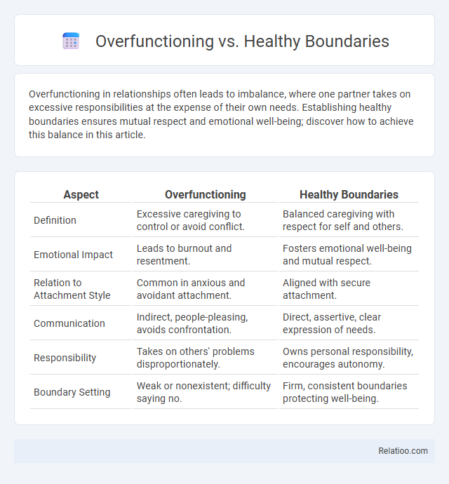 Overfunctioning vs. Healthy Boundaries - What is The Difference?