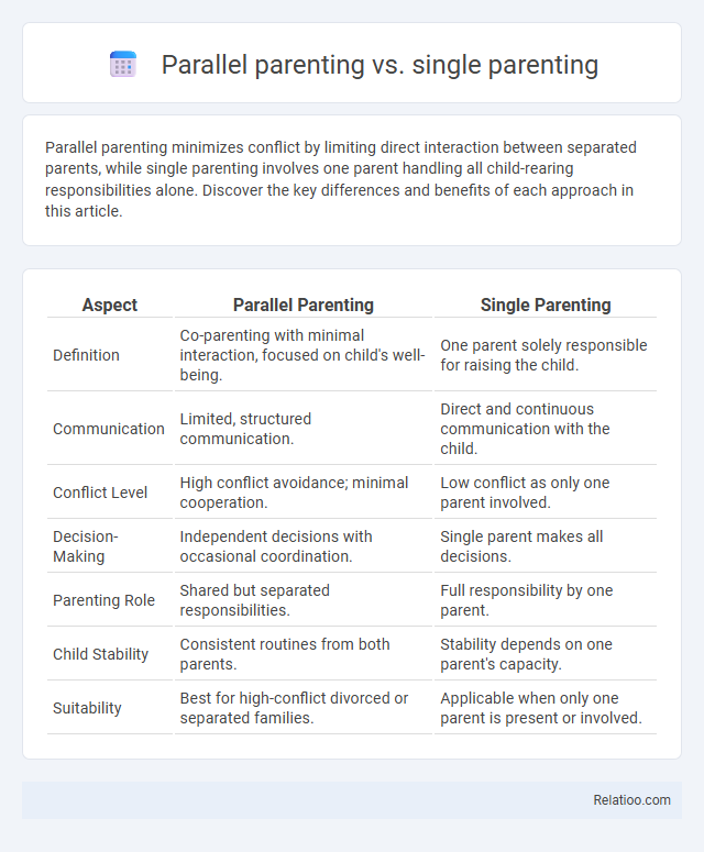 Parallel parenting vs. single parenting - What is The Difference?