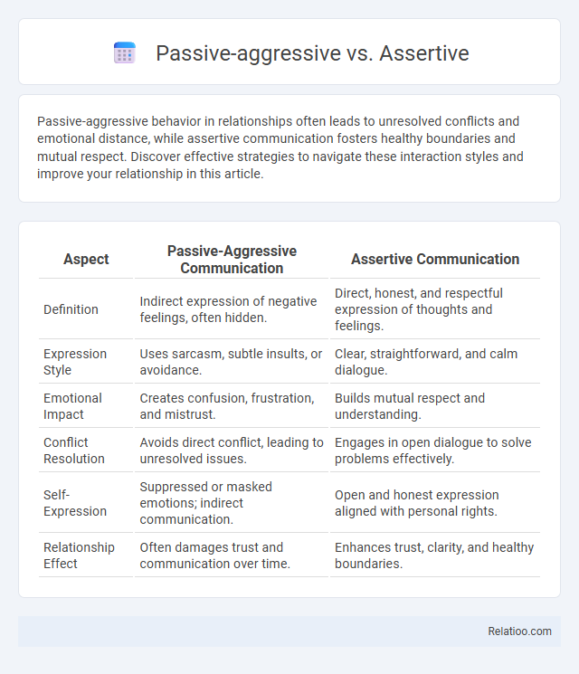 Passive-aggressive vs. Assertive - What is The Difference?
