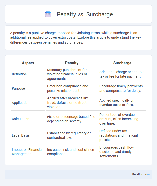 Penalty vs. Surcharge - What is The Difference?