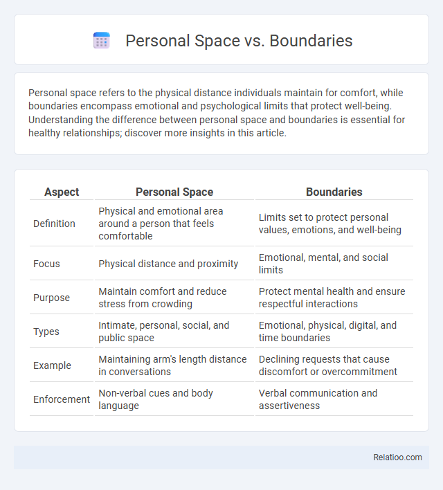Personal Space vs. Boundaries - What is The Difference?