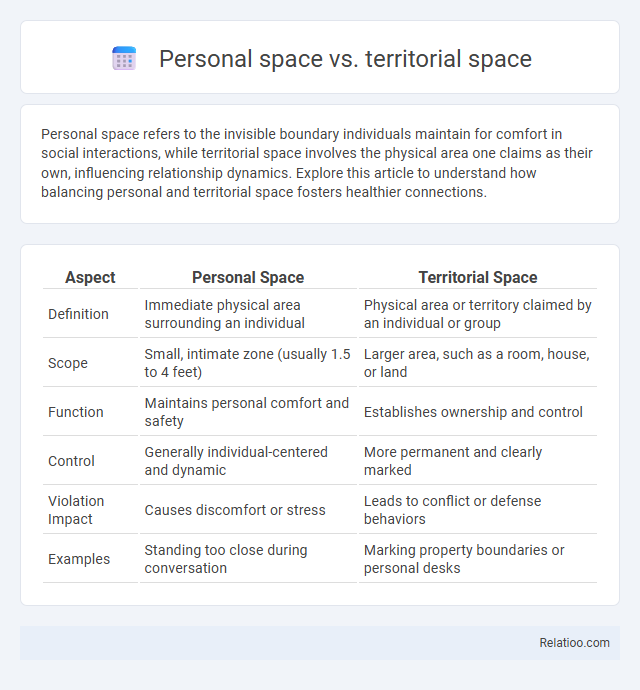 Personal space vs. territorial space - What is The Difference?