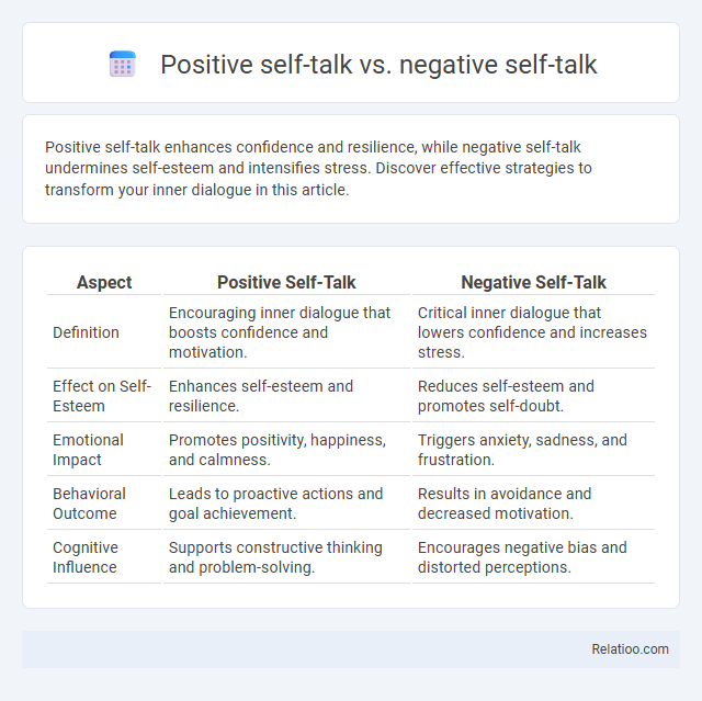 Positive self-talk vs. negative self-talk - What is The Difference?