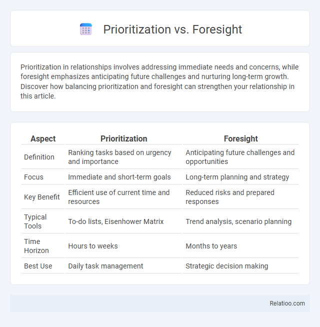 Prioritization vs. Foresight - What is The Difference?