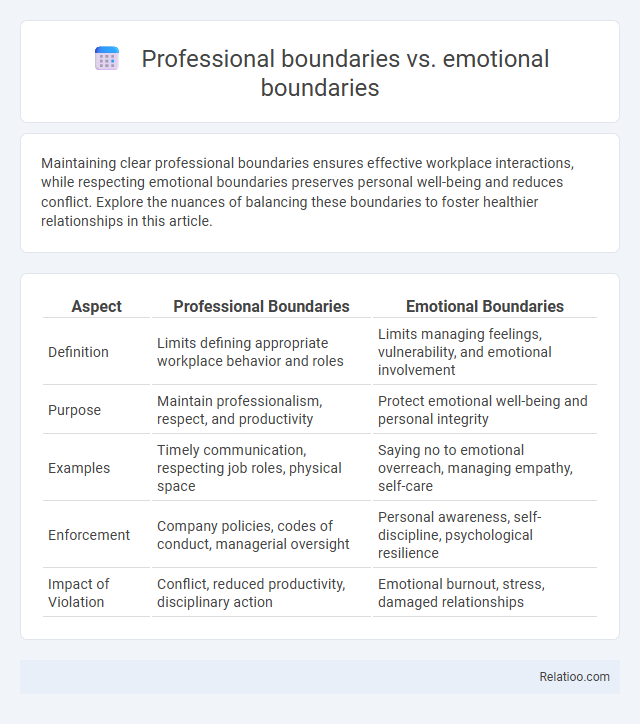 Professional boundaries vs. emotional boundaries - What is The Difference?