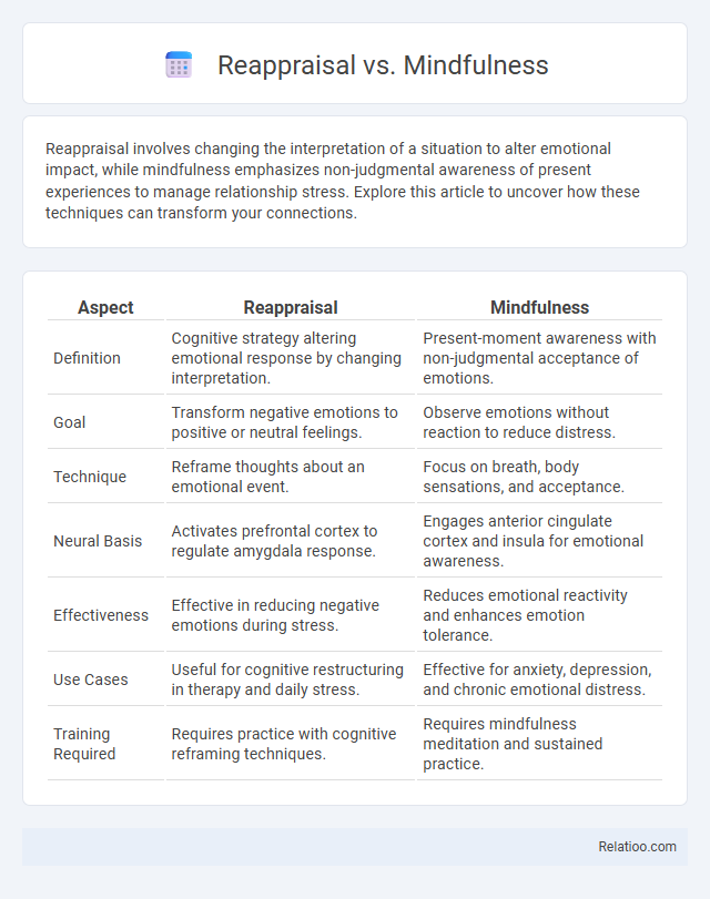 Reappraisal vs. Mindfulness - What is The Difference?