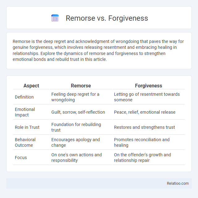 Remorse vs. Forgiveness - What is The Difference?