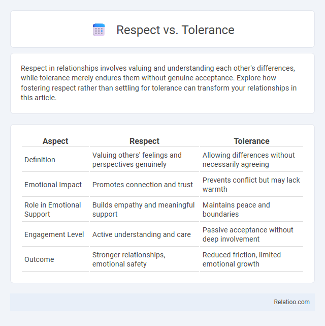 Respect vs. Tolerance - What is The Difference?