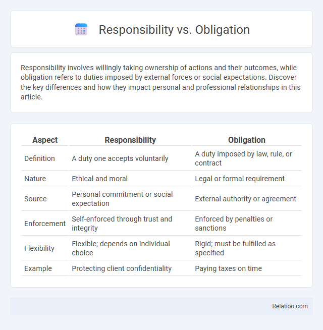 Responsibility vs. Obligation - What is The Difference?