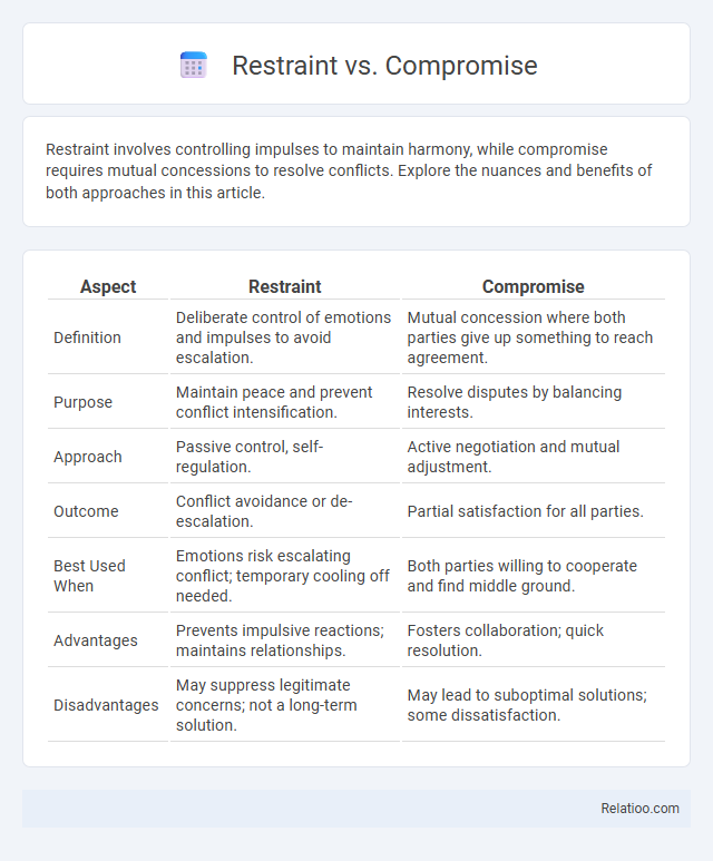 Restraint vs. Compromise - What is The Difference?
