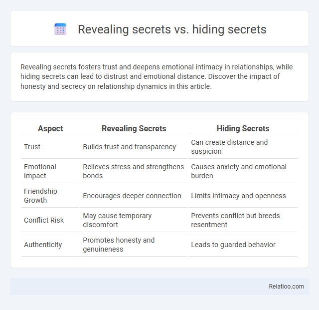 Revealing secrets vs. hiding secrets - What is The Difference?