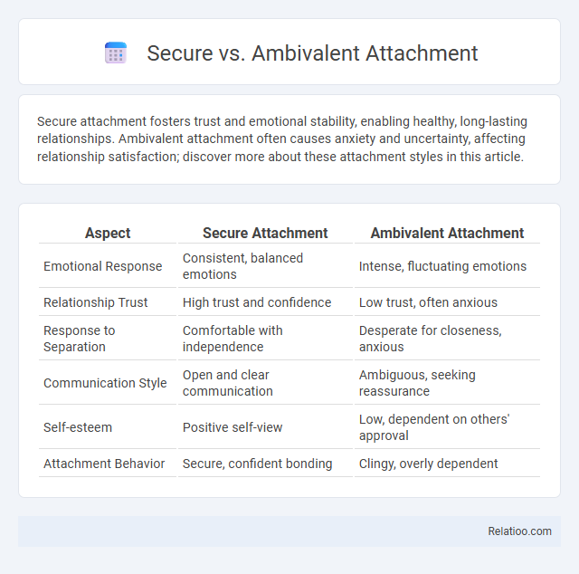 Secure vs. Ambivalent Attachment - What is The Difference?