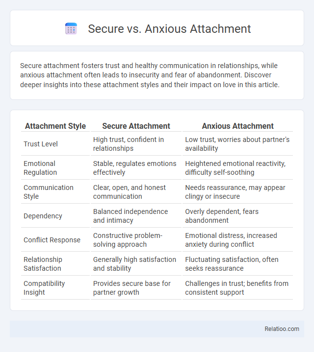 Secure vs. Anxious Attachment - What is The Difference?
