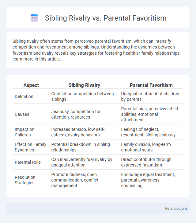 Sibling Rivalry vs. Parental Favoritism - What is The Difference?