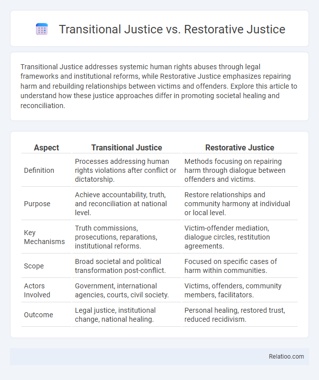 Transitional Justice vs. Restorative Justice - What is The Difference?