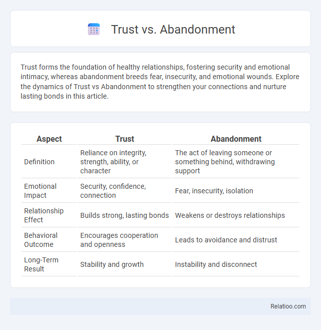 Trust vs. Abandonment - What is The Difference?