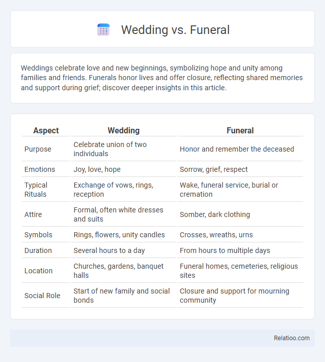 Wedding vs. Funeral - What is The Difference?