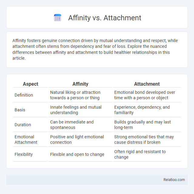 Affinity vs. Attachment - What is The Difference?