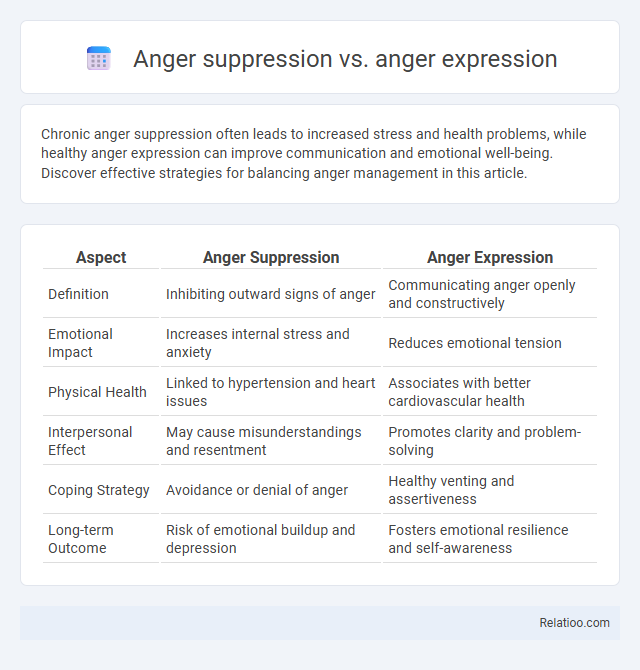 Anger suppression vs. anger expression - What is The Difference?
