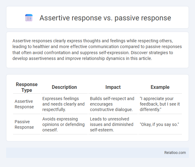 Assertive response vs. passive response - What is The Difference?
