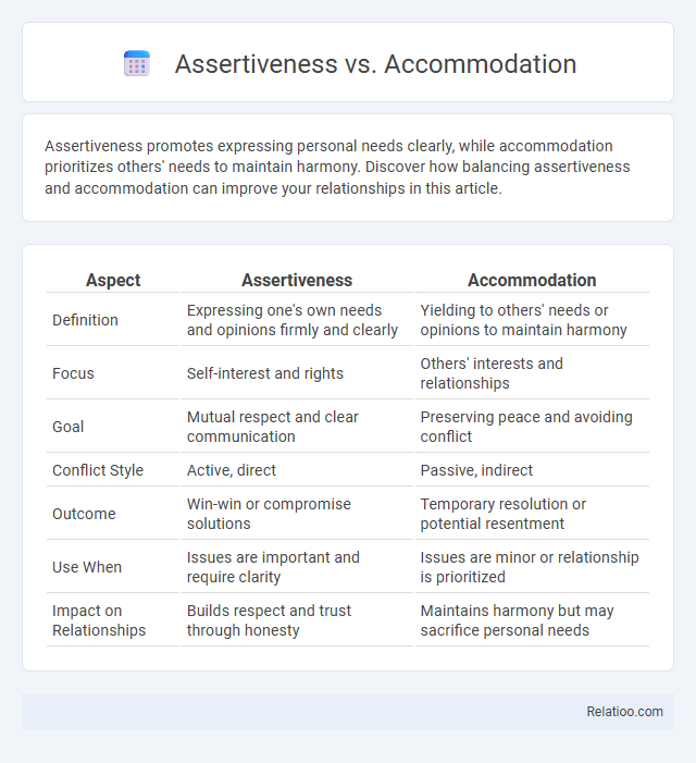 Assertiveness vs. Accommodation - What is The Difference?