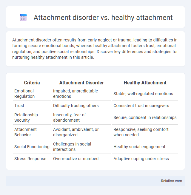 Attachment disorder vs. healthy attachment - What is The Difference?