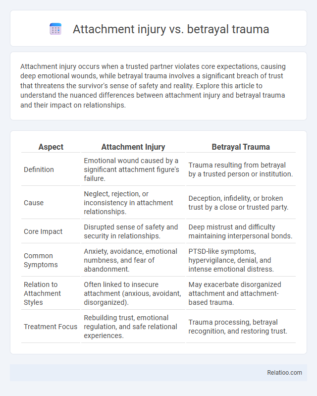 Attachment injury vs. betrayal trauma - What is The Difference?
