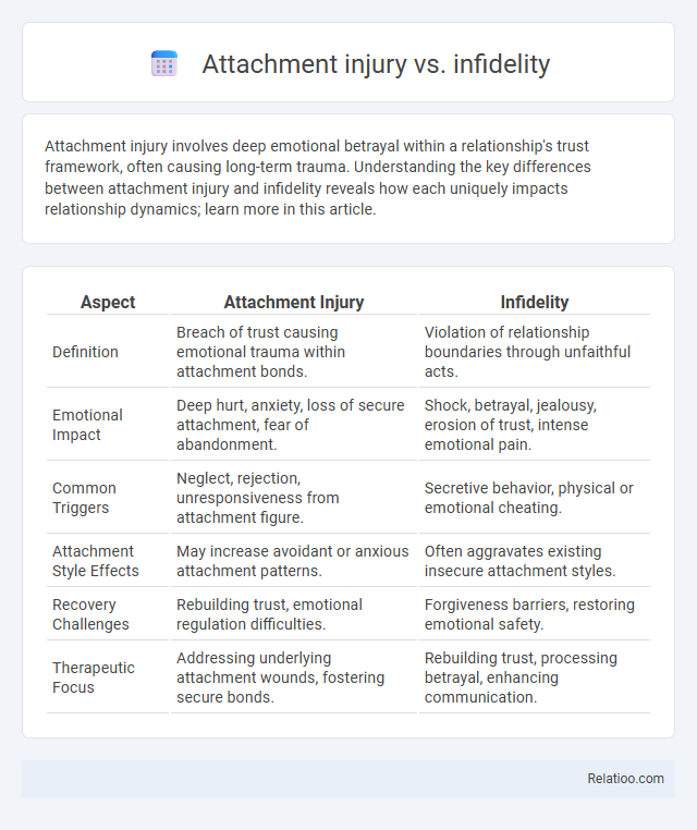 Attachment injury vs. infidelity - What is The Difference?