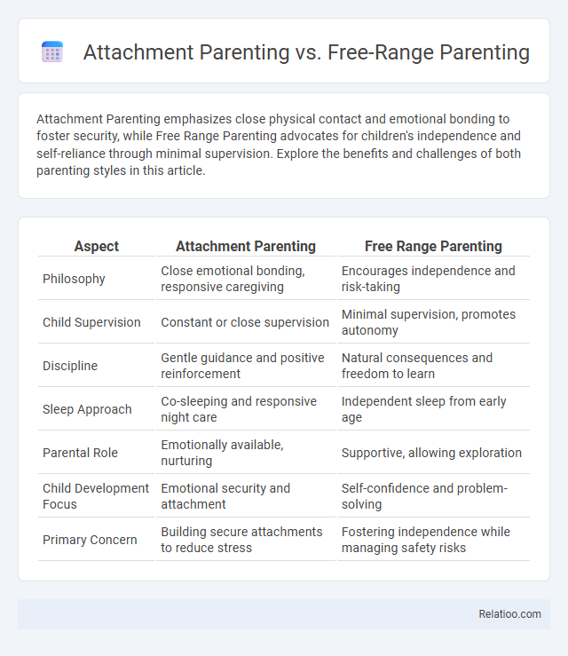 Attachment Parenting vs. Free-Range Parenting - What is The Difference?