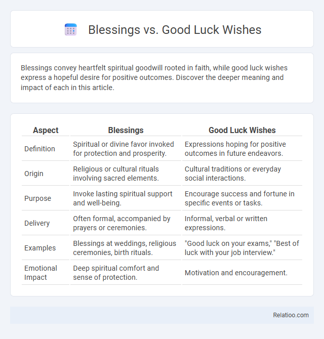 Blessings vs. Good Luck Wishes - What is The Difference?