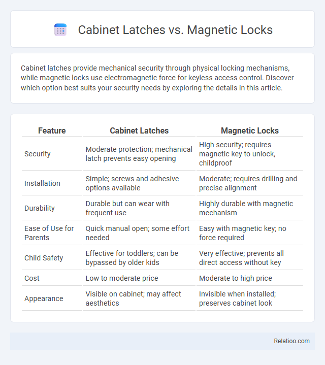 Cabinet Latches vs. Magnetic Locks - What is The Difference?