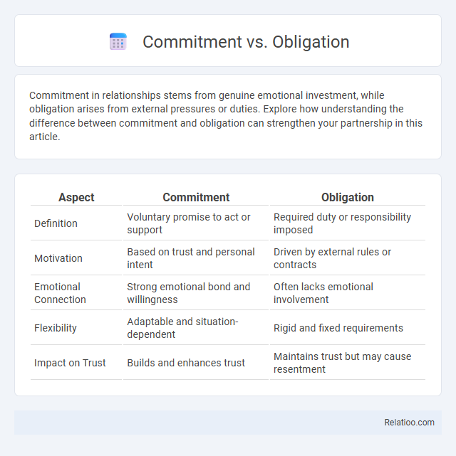 Commitment vs. Obligation - What is The Difference?