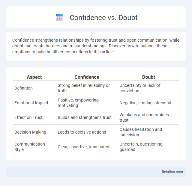 Confidence vs. Doubt - What is The Difference?