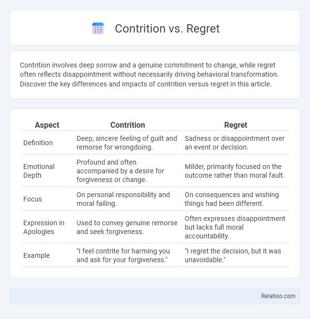 Contrition vs. Regret - What is The Difference?