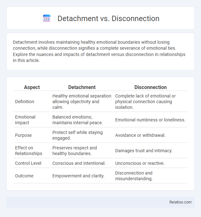 Detachment vs. Disconnection - What is The Difference?