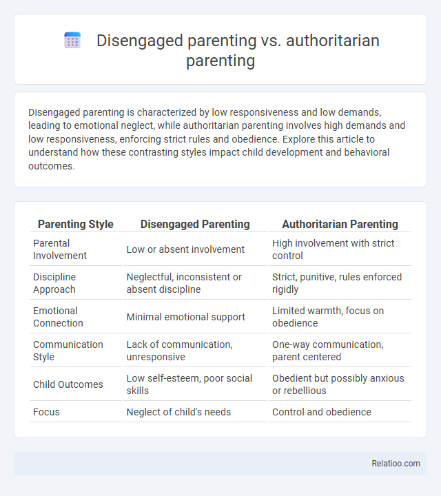Disengaged parenting vs. authoritarian parenting - What is The Difference?