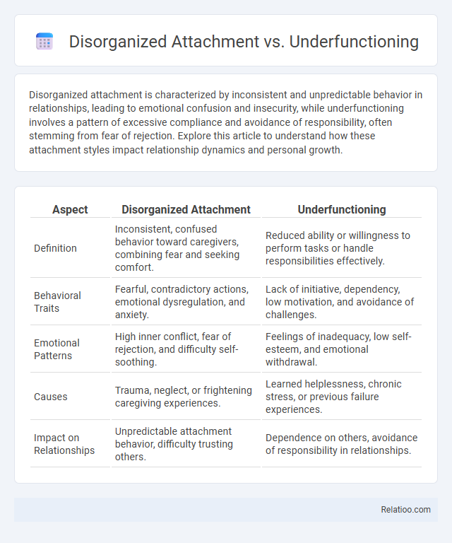 Disorganized Attachment vs. Underfunctioning - What is The Difference?
