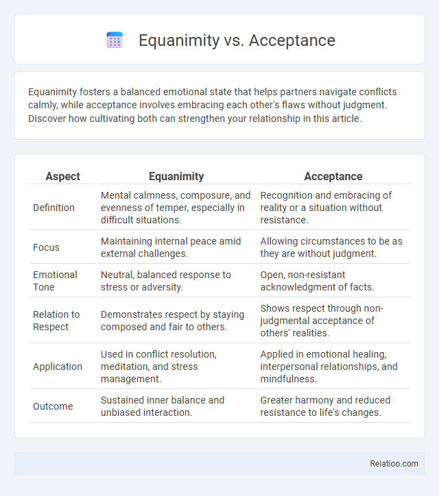 Equanimity vs. Acceptance - What is The Difference?