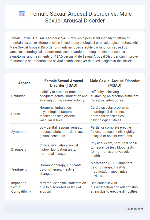 Female Sexual Arousal Disorder vs. Male Sexual Arousal Disorder - What is The Difference?